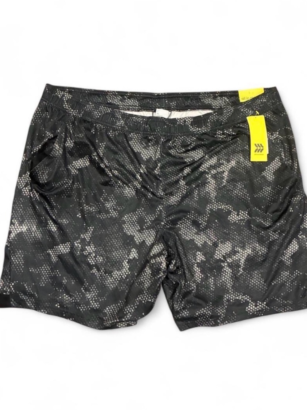 All In Motion Men's Black Camo Basketball Short Size 3XL